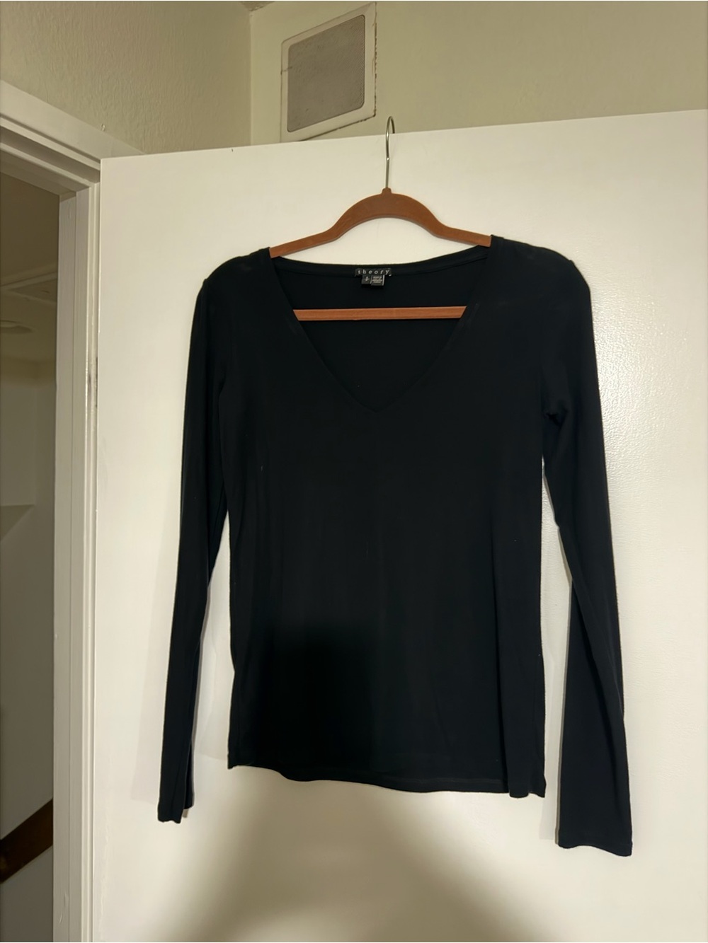 Theory V-Neck Long Sleeve Shirt
